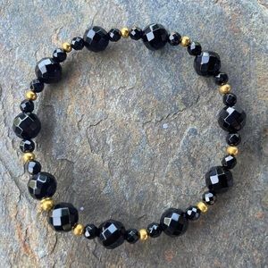 Grace & Heart Black Jack Stretch Bracelet